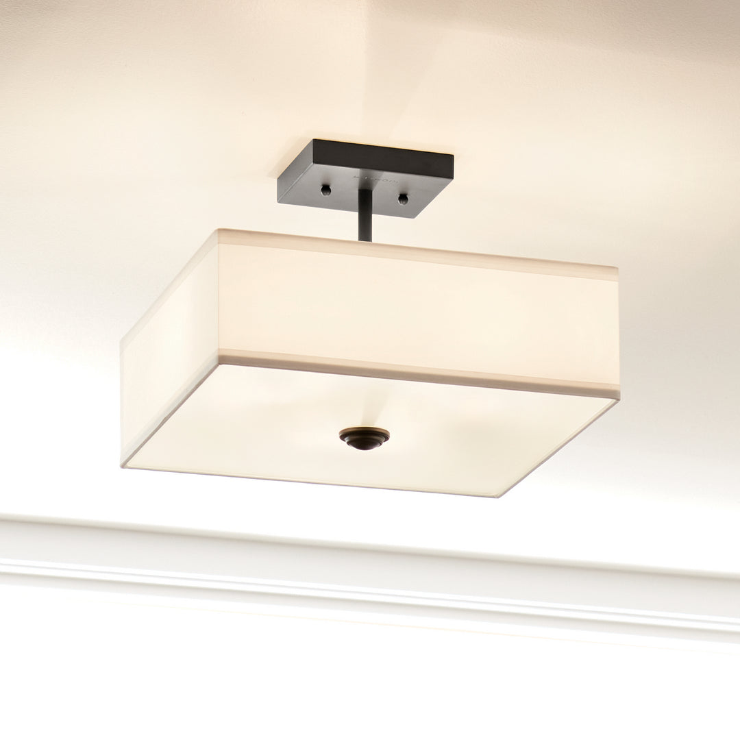 Kichler Three Light Semi Flush Mount