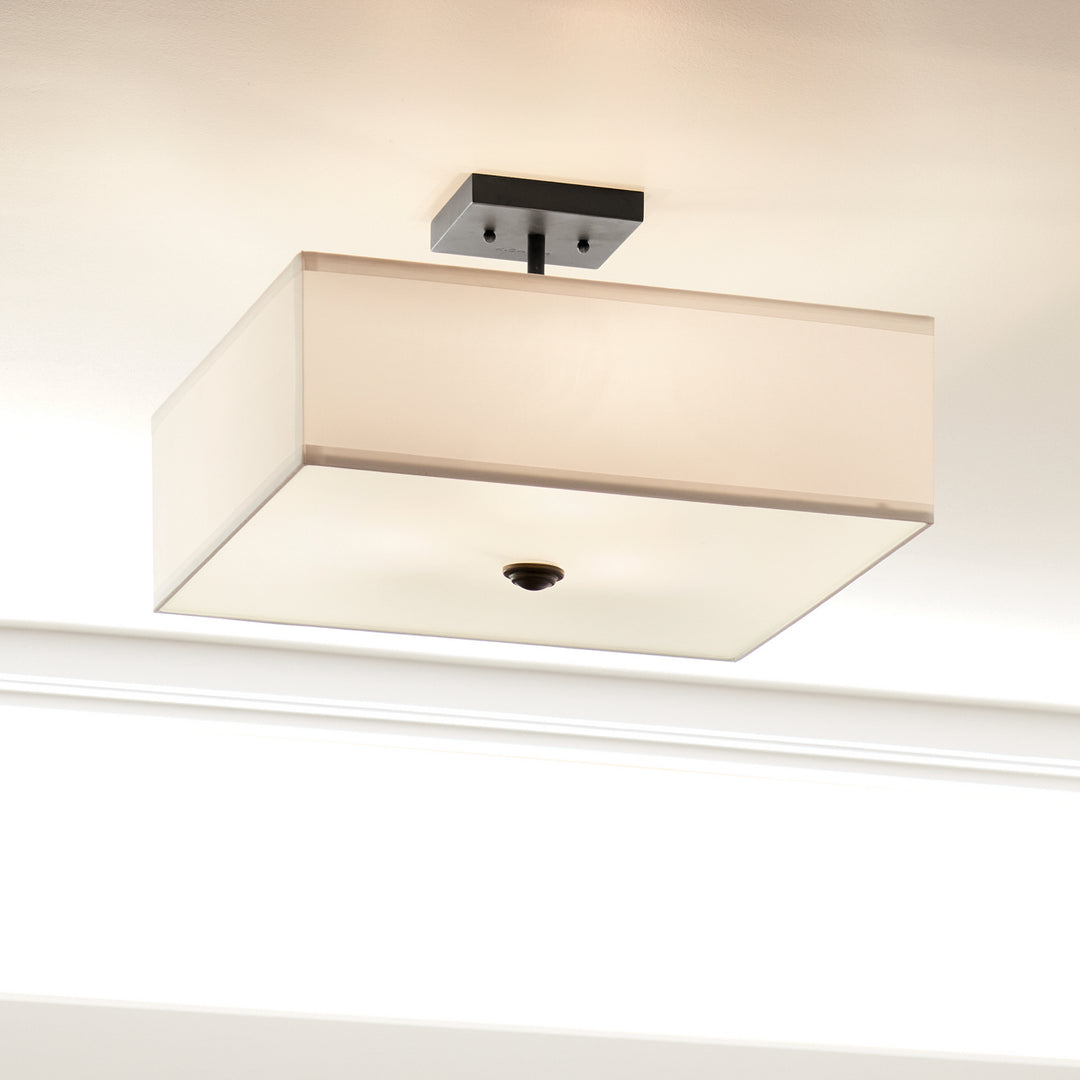 Kichler Three Light Semi Flush Mount