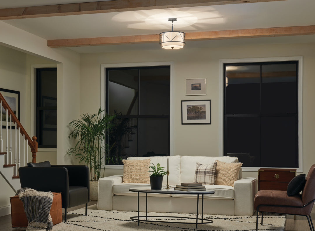 Kichler Three Light Pendant/Semi Flush