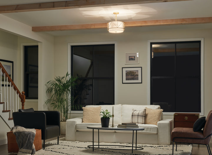 Kichler Three Light Pendant/Semi Flush