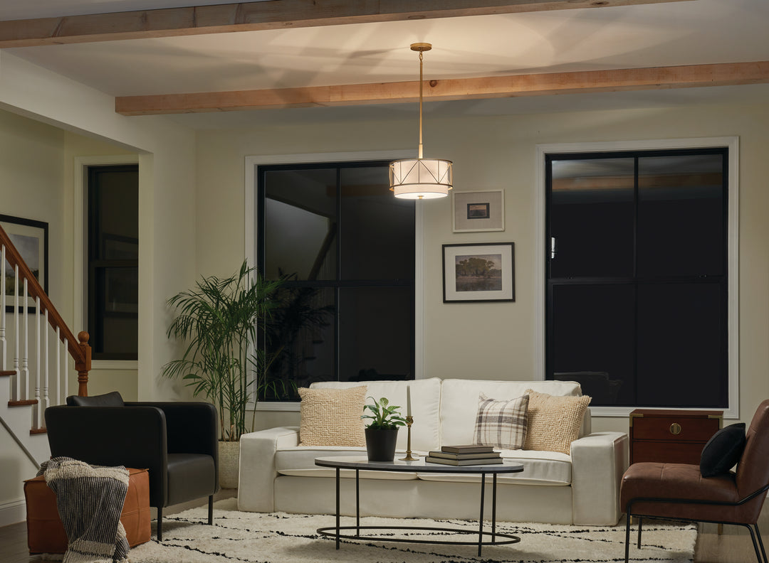 Kichler Three Light Pendant/Semi Flush