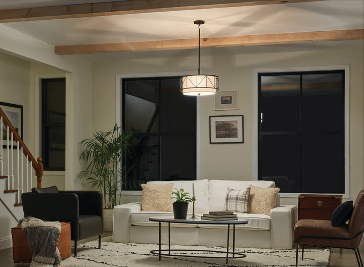 Kichler Three Light Pendant/Semi Flush