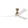 Visual Comfort Fan Bryden | Outdoor Ceiling Fan with 21W Array & Handheld Remote, 6-speed, Reverse and Dimmer