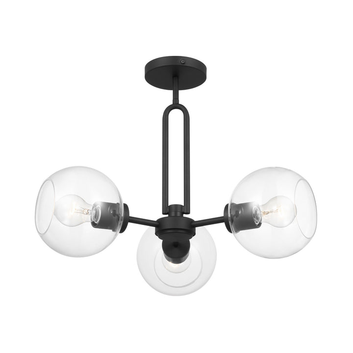 Visual Comfort Studio Three Light Semi-Flush Mount