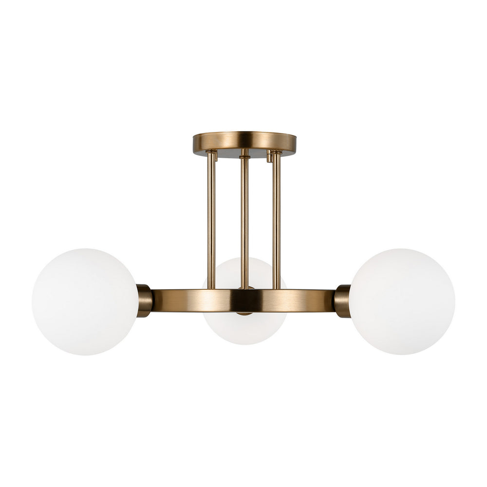 Visual Comfort StudioClybournThree Light Semi-Flush Mount