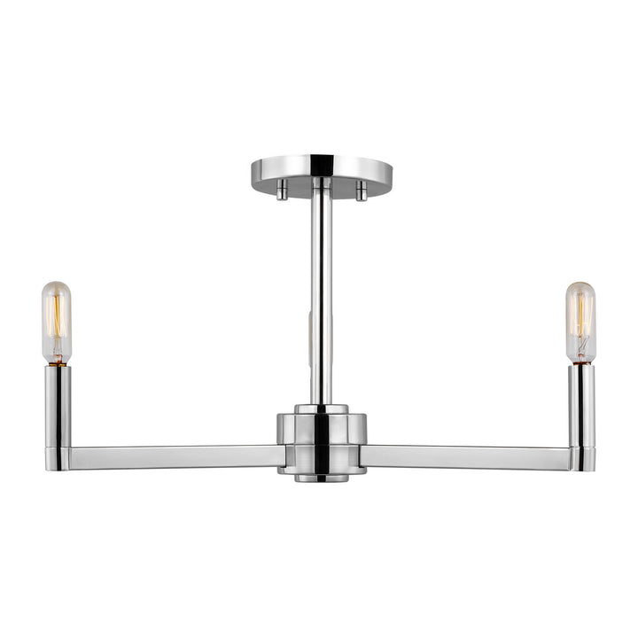 Visual Comfort StudioFulltonThree Light Semi-Flush Mount