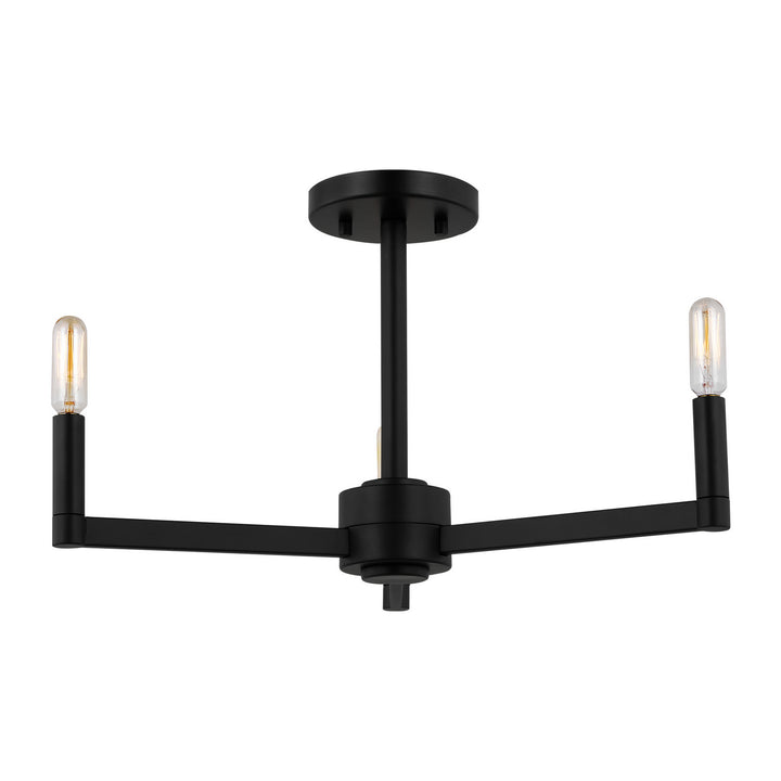 Visual Comfort Studio Three Light Semi-Flush Mount