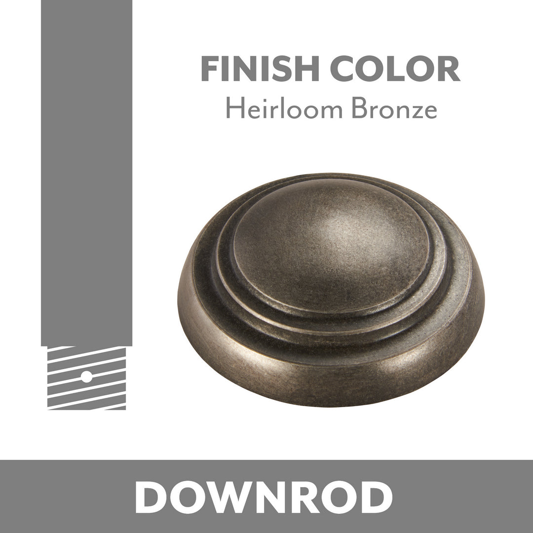 Ceiling Fan Downrod in Heirloom Bronze
