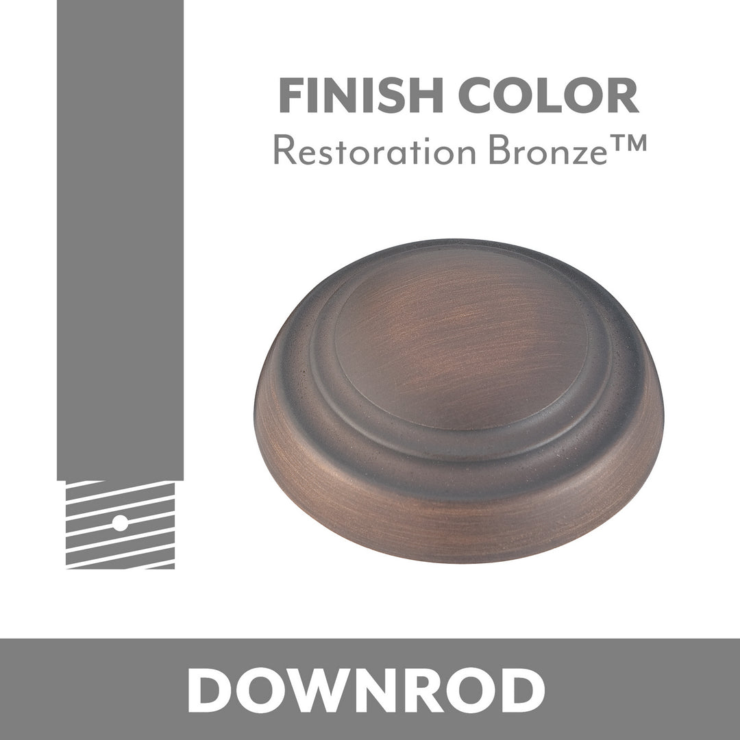 Ceiling Fan Downrod in Restoration Bronze