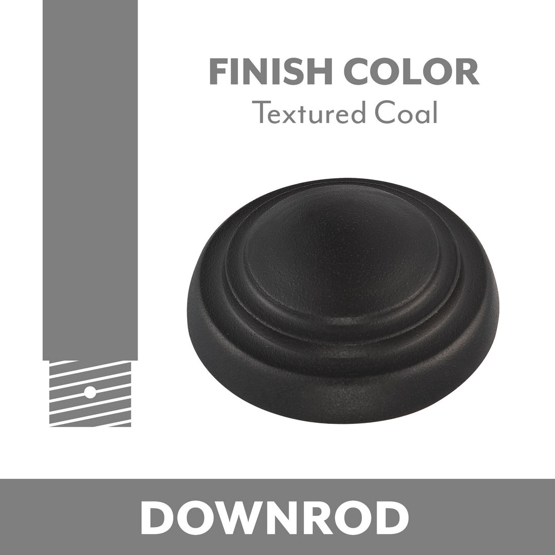 Ceiling Fan Downrod in Textured Coal