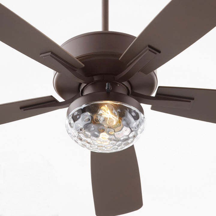 Quorum Ovation 52" 2 Light 18W LED Pull Chain Outdoor Patio Fan