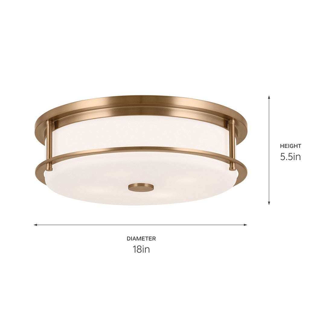 Kichler Four Light Flush Mount