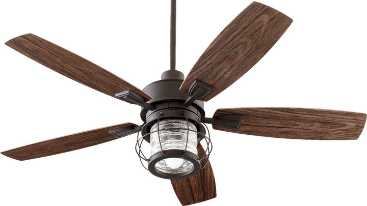 Quorum Galveston 52" Outdoor Pull Chain Patio Fan with 9W LED Light