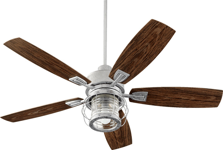 Quorum Galveston 52" Outdoor Pull Chain Patio Fan with 9W LED Light