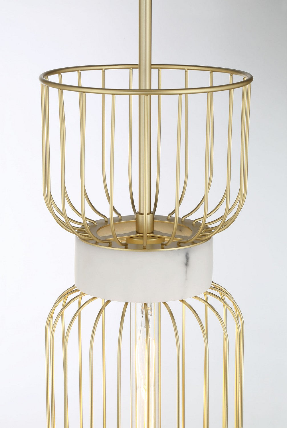 Minka Lavery Park Slope One Light Mini Pendant in Nouveau Gold