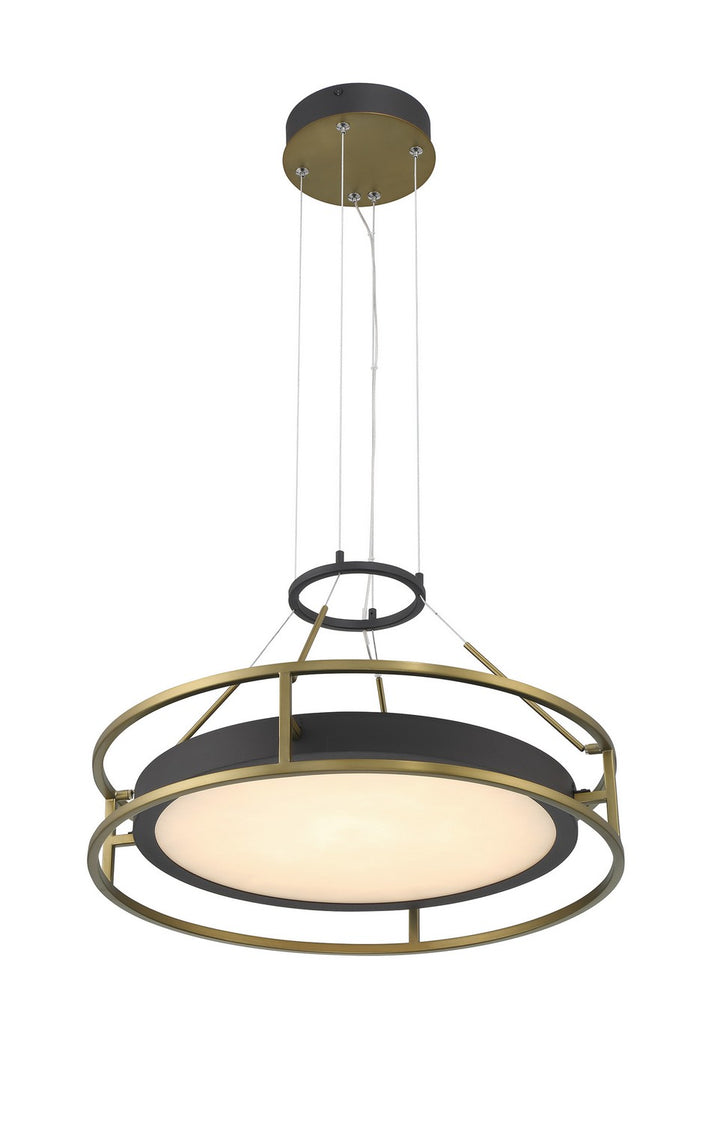 Minka Lavery Levitation LED Pendant in Sand Coal & Soft Brass