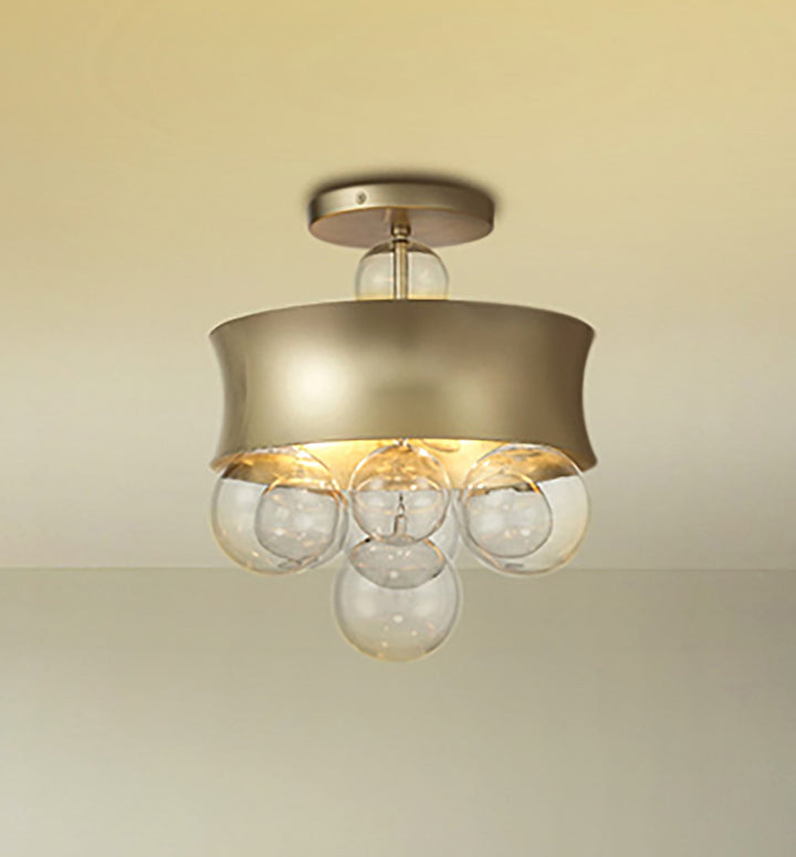 Minka Lavery Verdi Square Three Light Convertible Pendant in Soft Gold