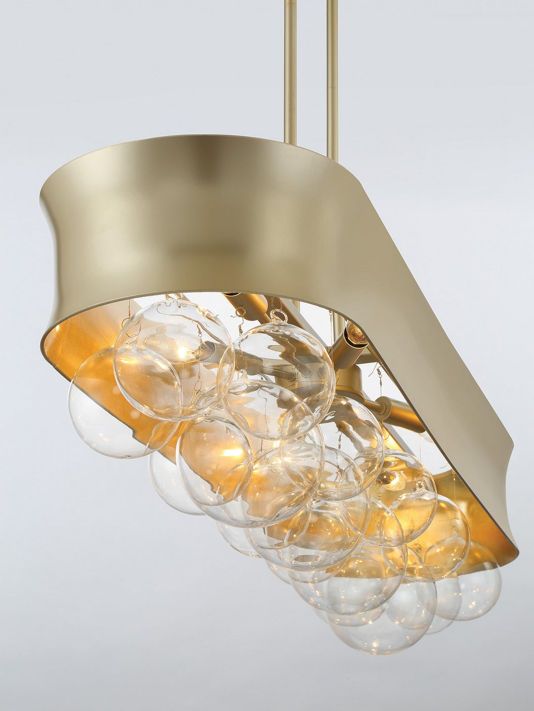 Minka Lavery Verdi Square Six Light Island Pendant in Soft Gold