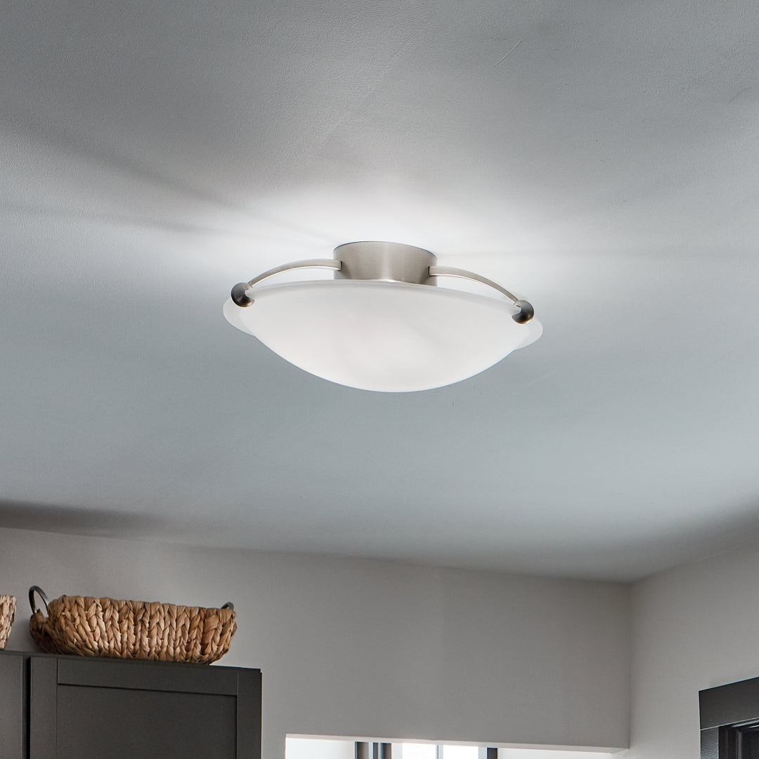 Kichler Three Light Semi Flush Mount