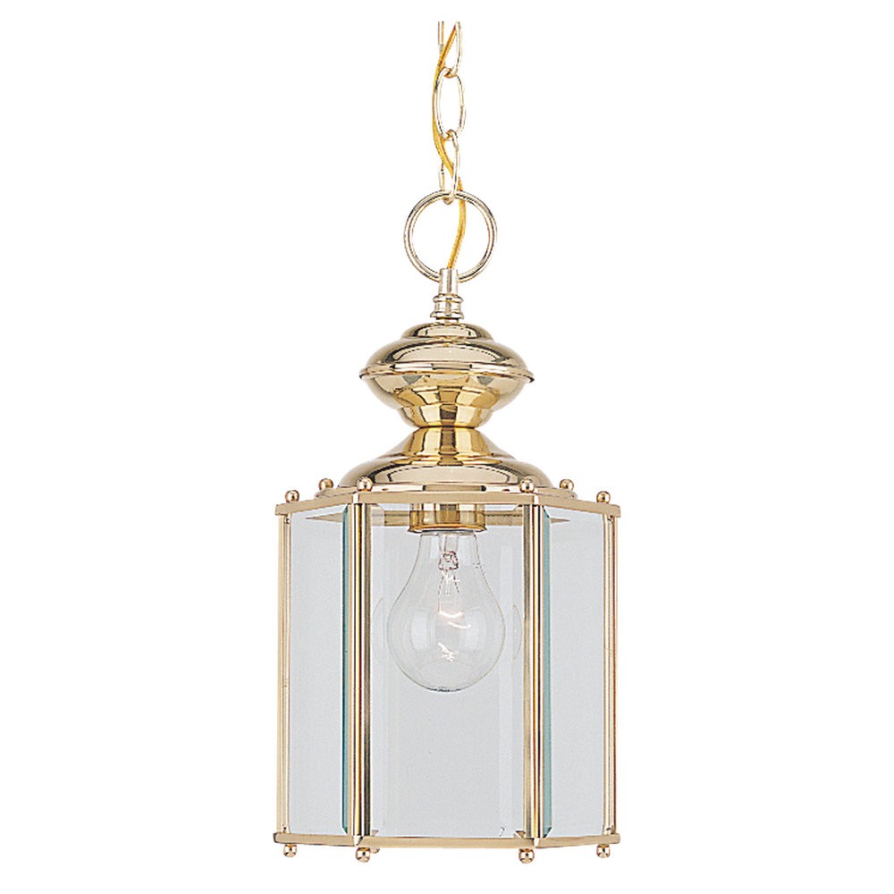 Generation Lighting. One Light Outdoor Semi-Flush Convertible Pendant