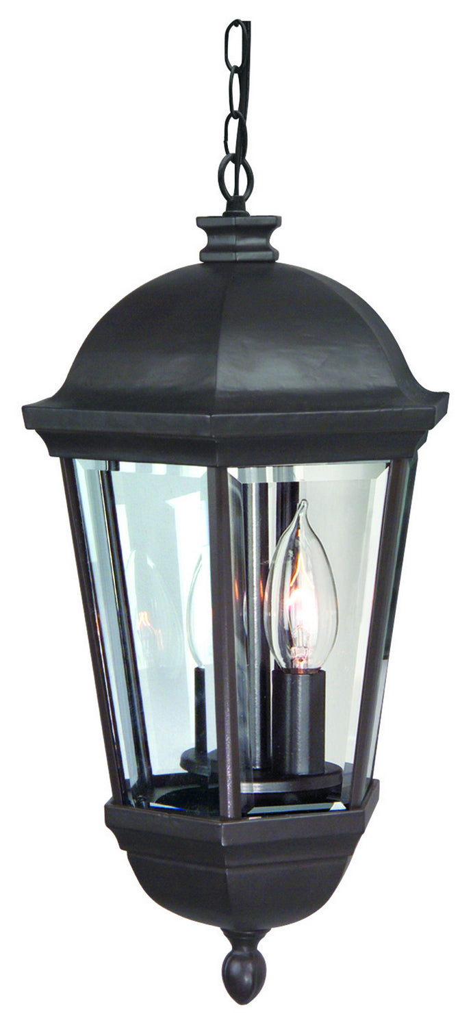 Britannia Three Light Pendant in Oiled Bronze Outdoor