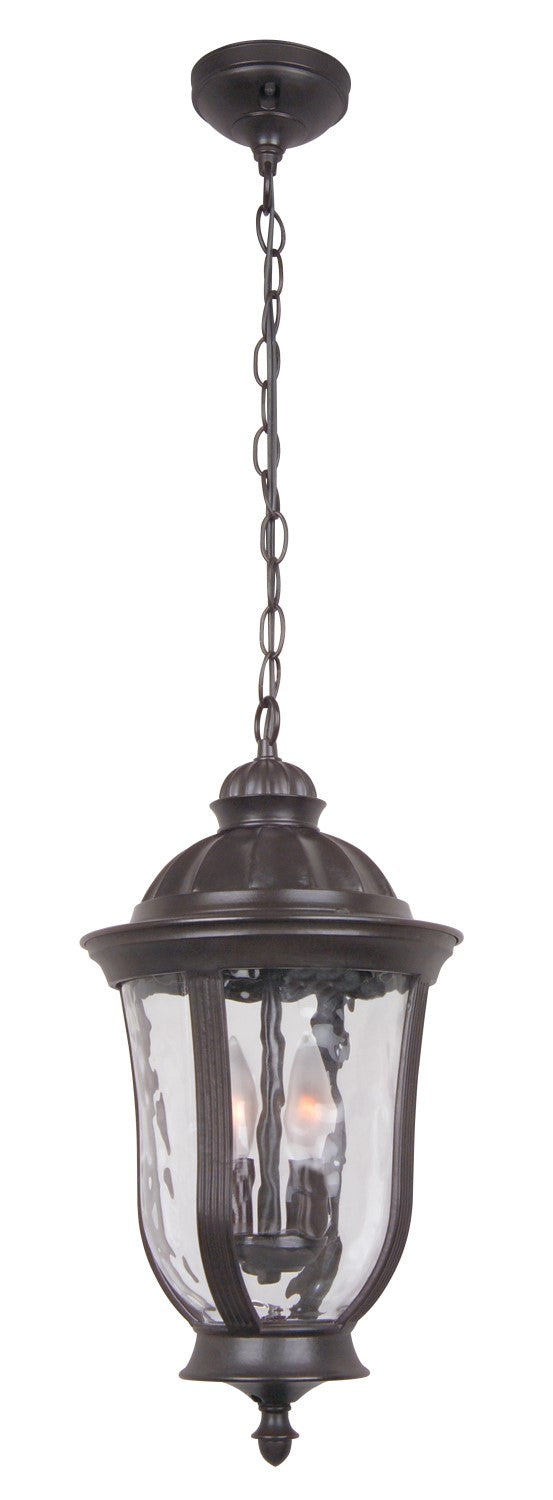 Frances Two Light Pendant in Oiled Bronze Outdoor