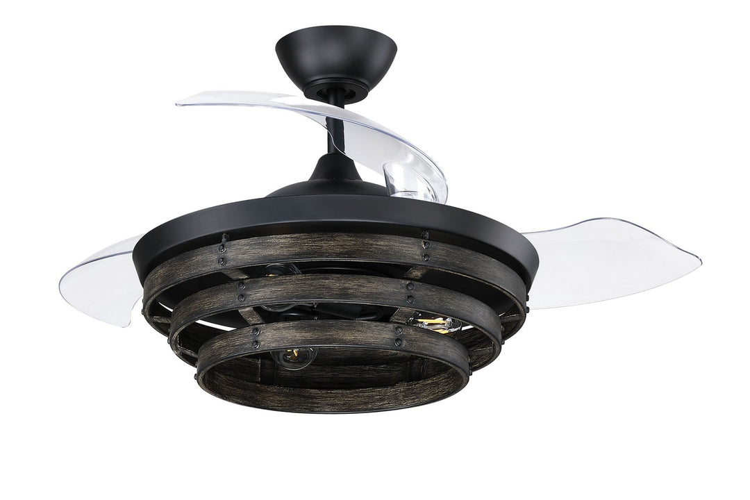 CraftmadeWhiskey 42 Hidden Blades42" Ceiling Fan