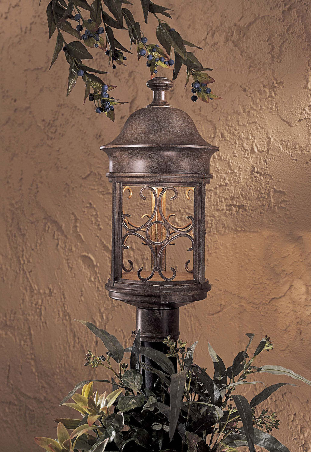 Minka Lavery Sage Ridge One Light Post Mount in Vintage Rust