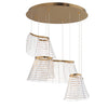 ET2 Tartan | Mid. Chandeliers at 40W, 2000lm, & 30K Temp