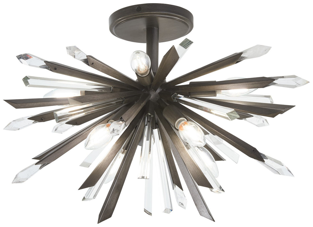 MetropolitanElsaEight Light Semi-Flush Mount