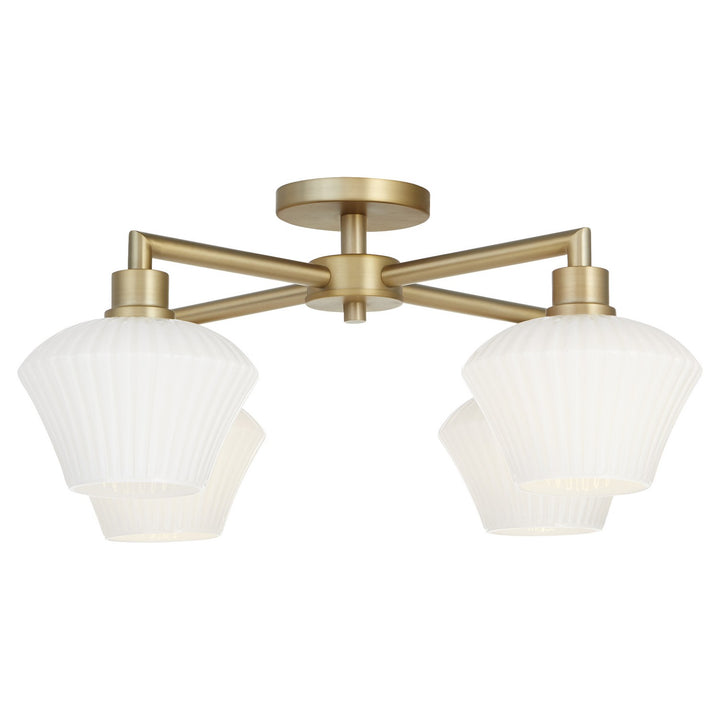 QuorumCassiniFour Light Flush Mount