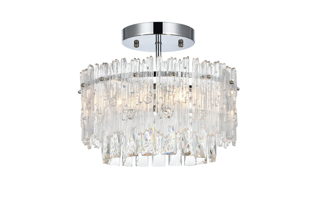 Elegant LightingEmiliaThree Light Flush Mount