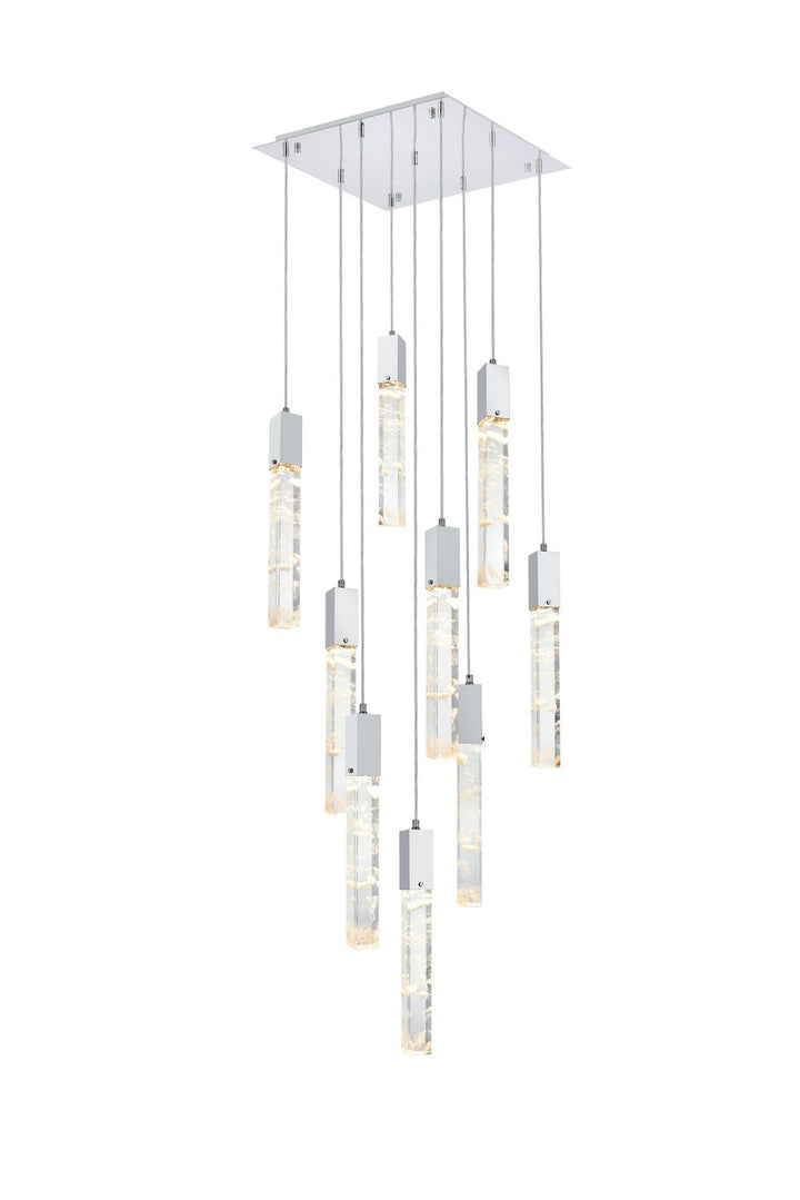 Elegant LightingAuroraNine Light Pendant