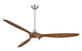 Pewter, Nickel, Silver Base with 3 Distressed Koa Blades. / 65.00