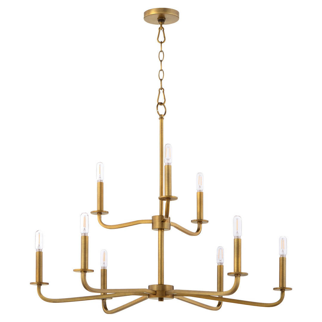 QuorumRutherfordNine Light Chandelier