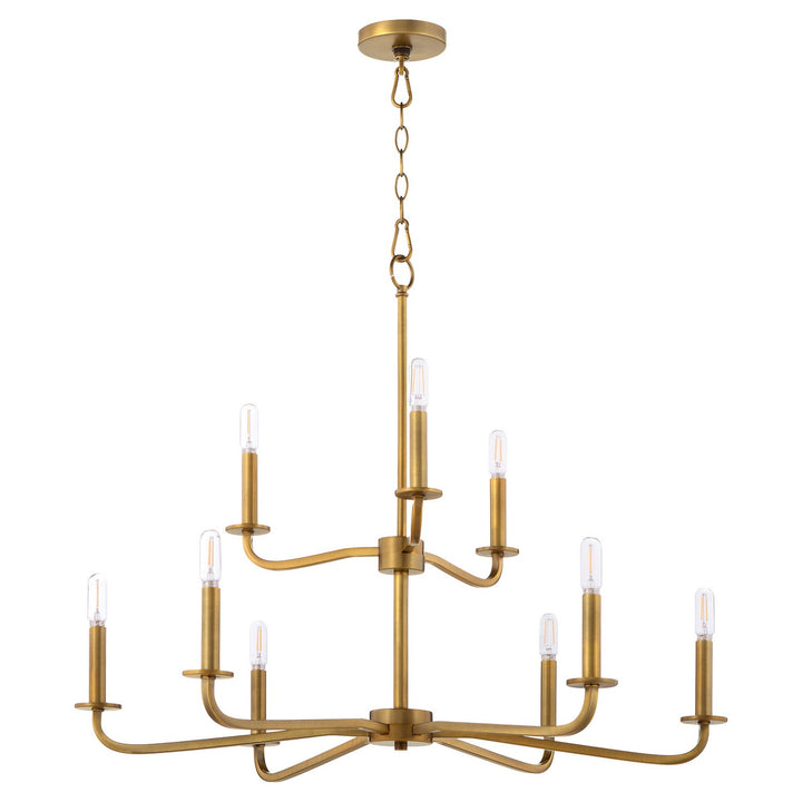 QuorumRutherfordNine Light Chandelier