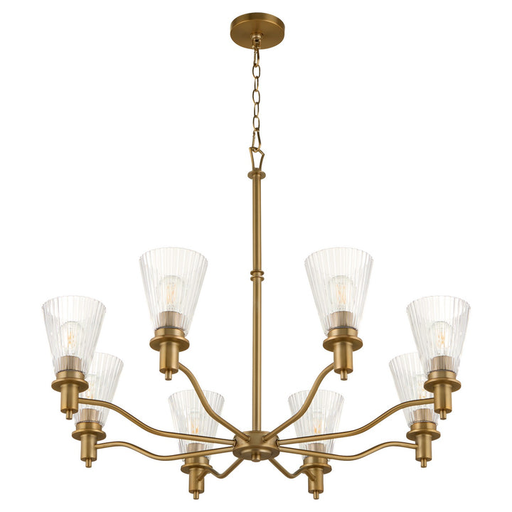 QuorumLawtonEight Light Chandelier