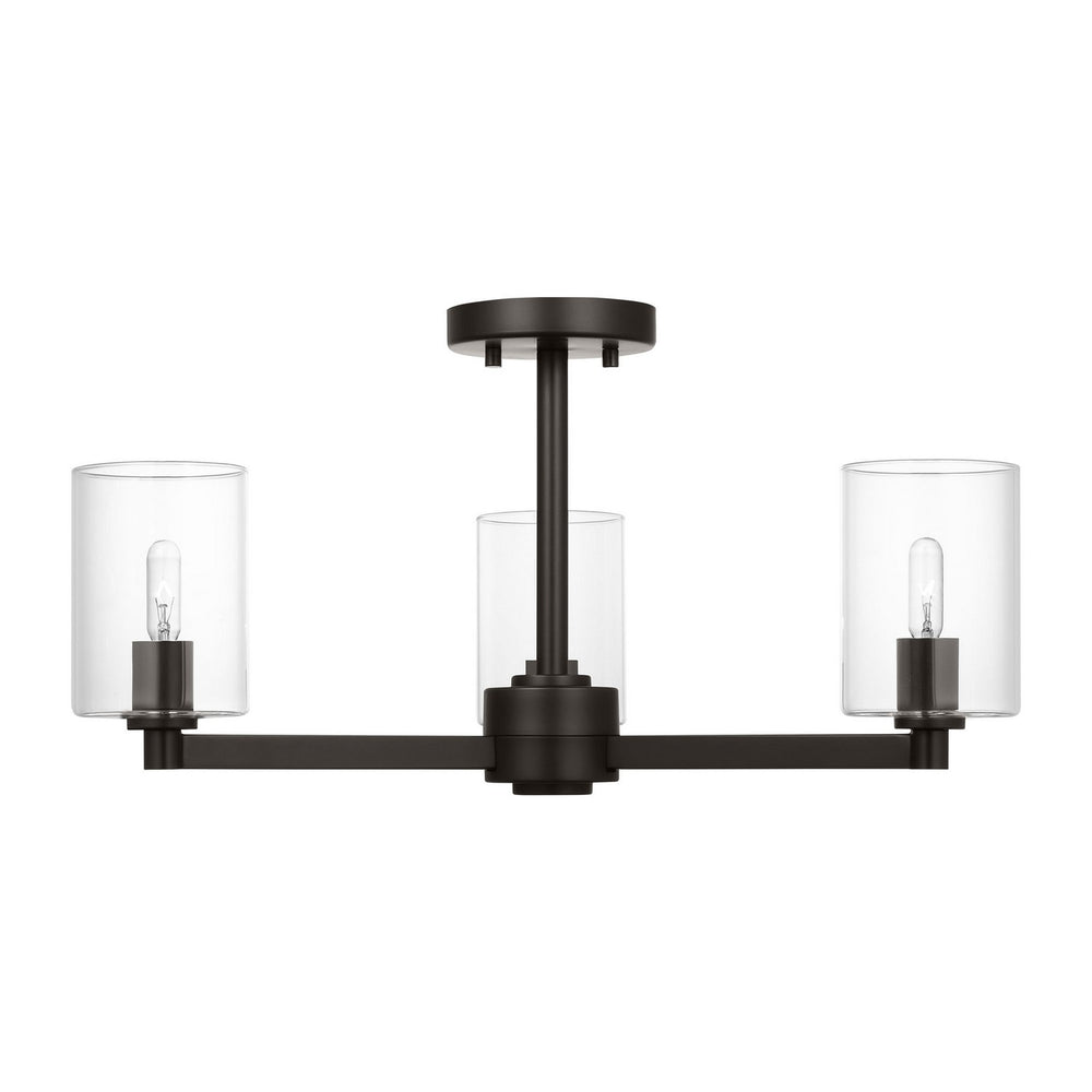 Visual Comfort StudioFulltonThree Light Semi-Flush Mount