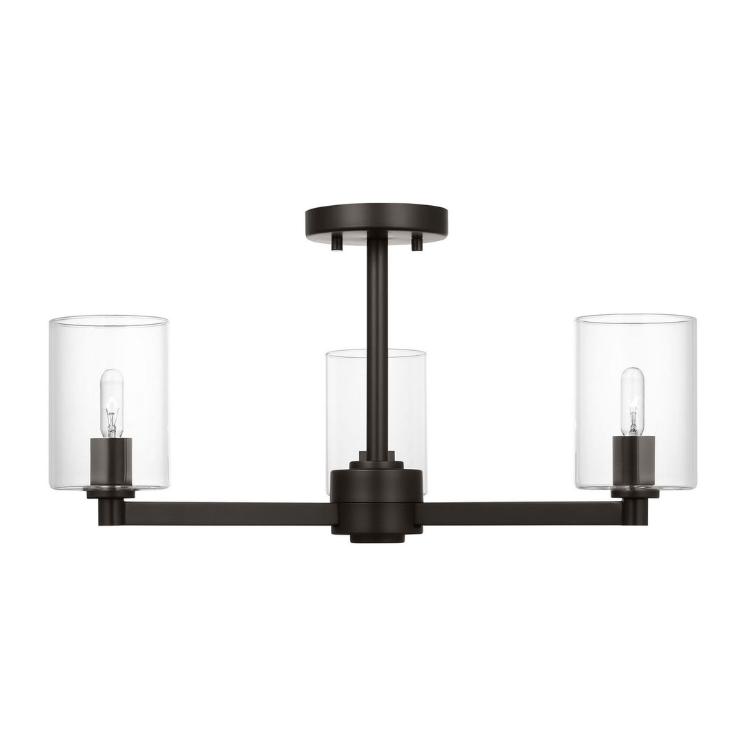 Visual Comfort StudioFulltonThree Light Semi-Flush Mount