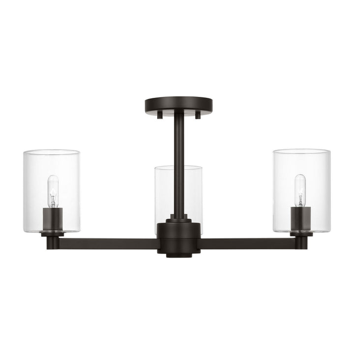 Visual Comfort StudioFulltonThree Light Semi-Flush Mount