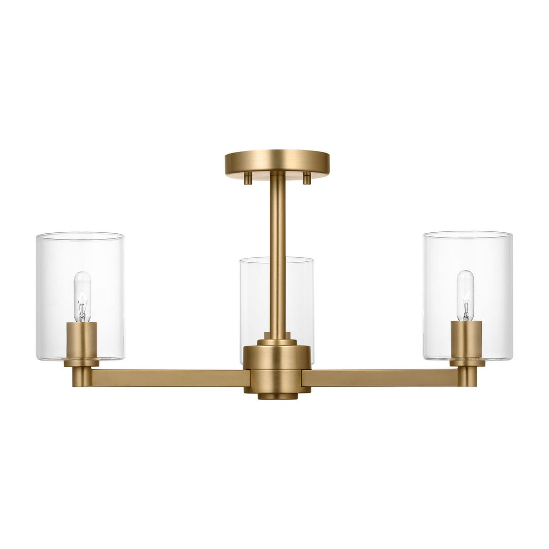 Visual Comfort StudioFulltonThree Light Semi-Flush Mount