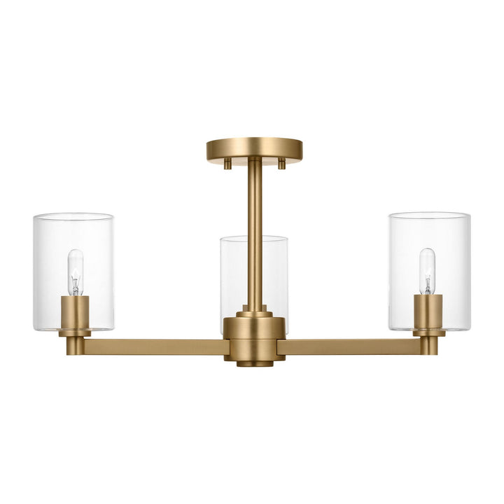 Visual Comfort StudioFulltonThree Light Semi-Flush Mount