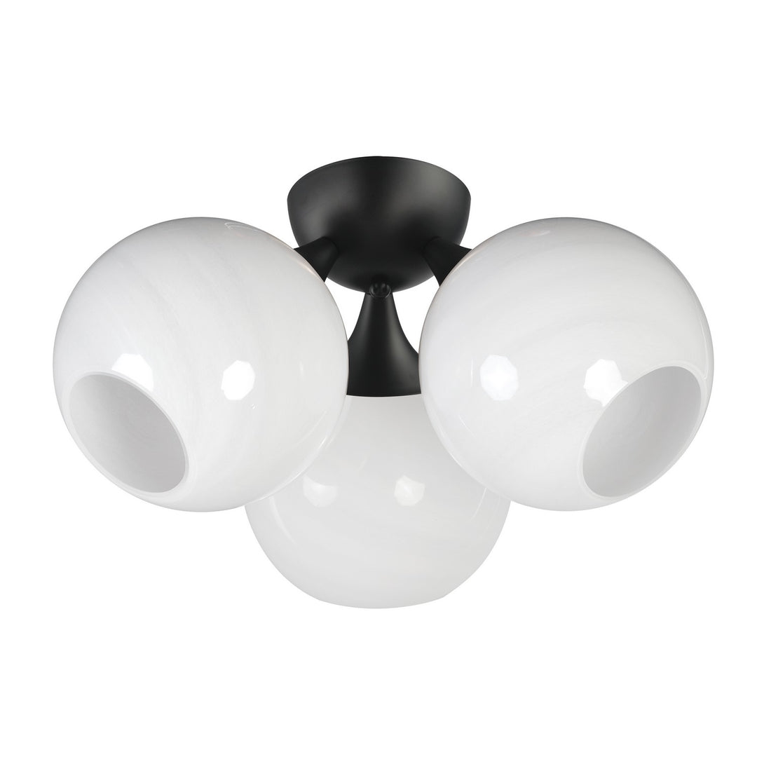 MaximNeveThree Light Semi Flush Mount