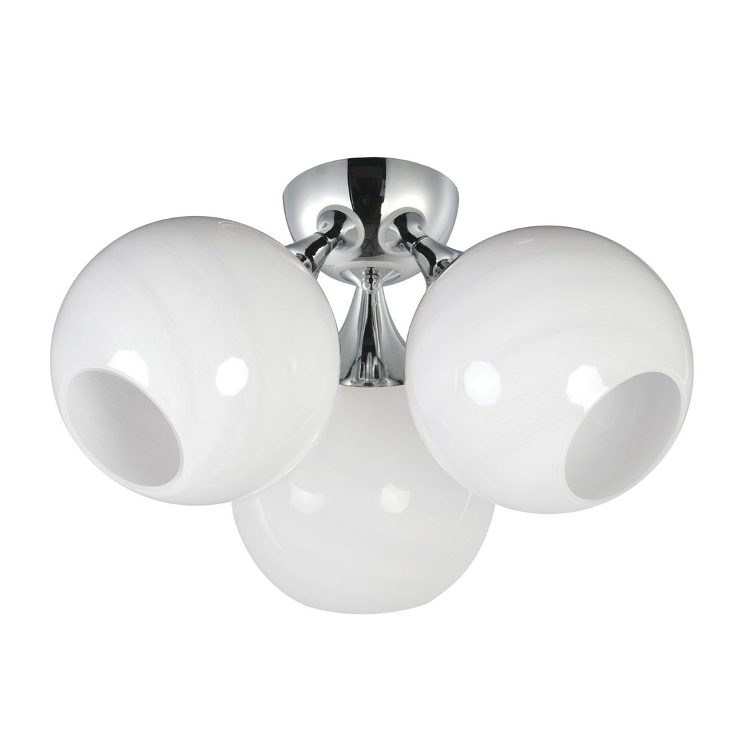MaximNeveThree Light Semi Flush Mount