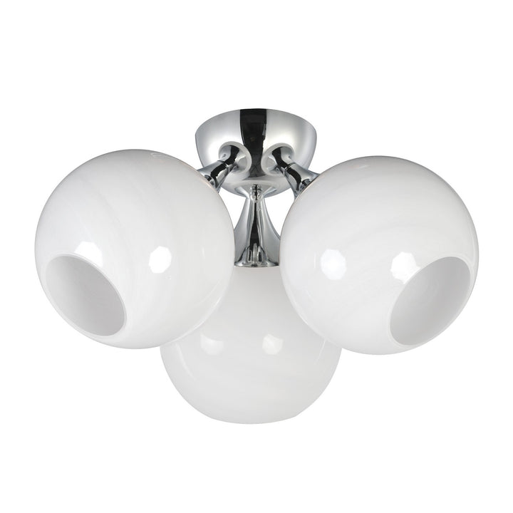 MaximNeveThree Light Semi Flush Mount