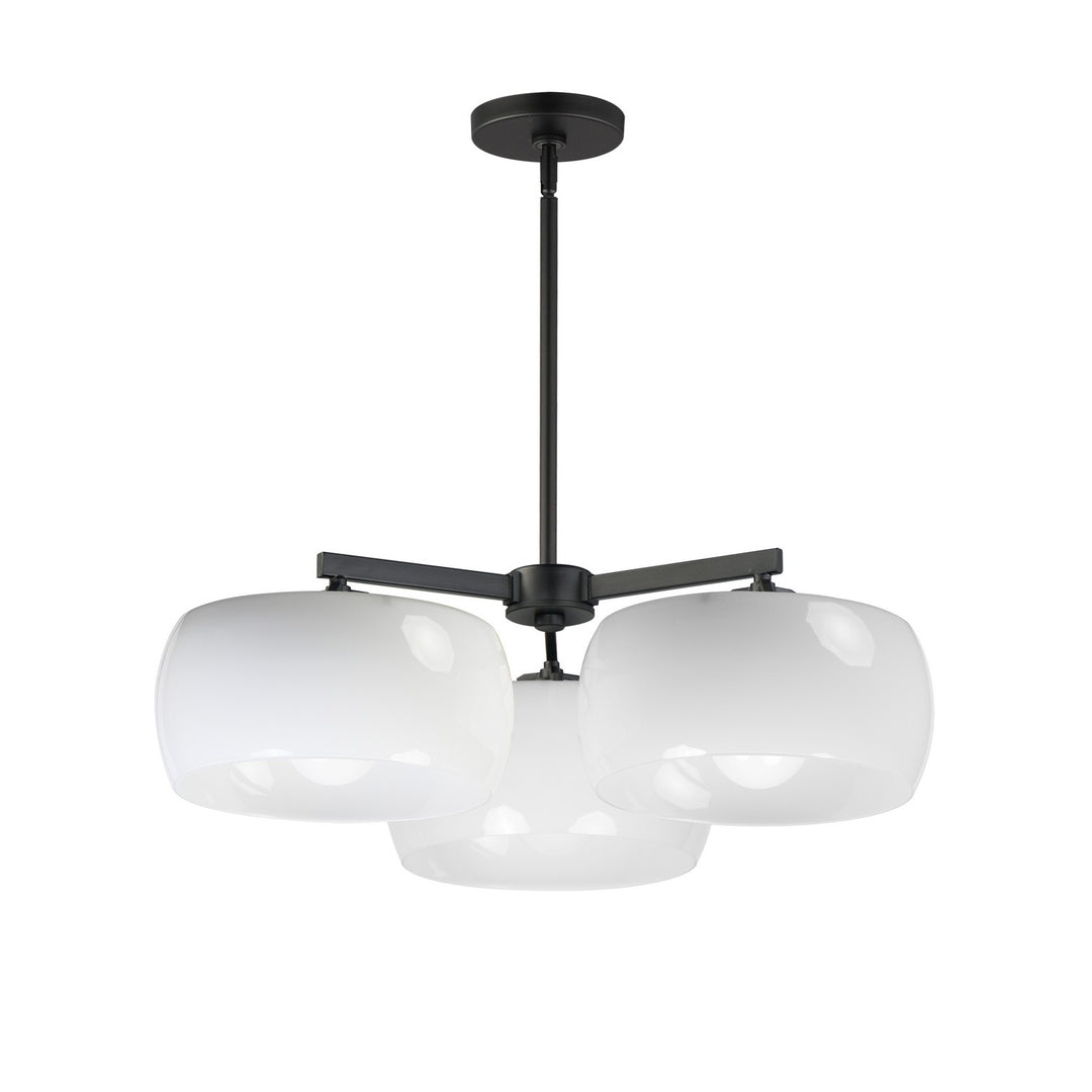 MaximGlazedThree Light Chandelier