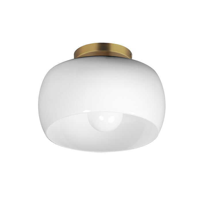 MaximGlazedOne Light Flush Mount