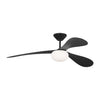 Visual Comfort Fan Drape Smart 58 LED | Outdoor Ceiling Fan with 24W Array & Handheld Remote, 6-speed, Reverse and Dimmer