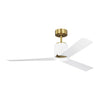 Visual Comfort Fan Peel Smart LED | Outdoor Ceiling Fan with 21W Array & Handheld Remote, 6-speed, Reverse and Dimmer