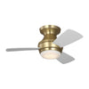Visual Comfort Fan Ikon 32 Hugger LED | Indoor Ceiling Fan with 20W Array & Handheld Remote, 4-speed, Reverse and Dimmer